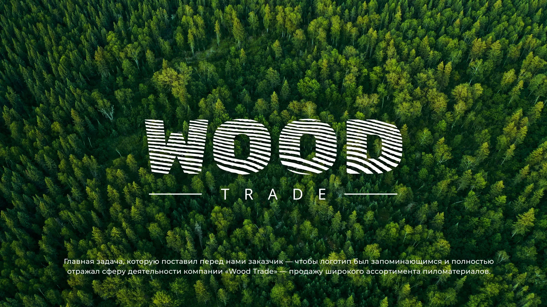 Разработка логотипа для компании «Wood Trade» в Петухово