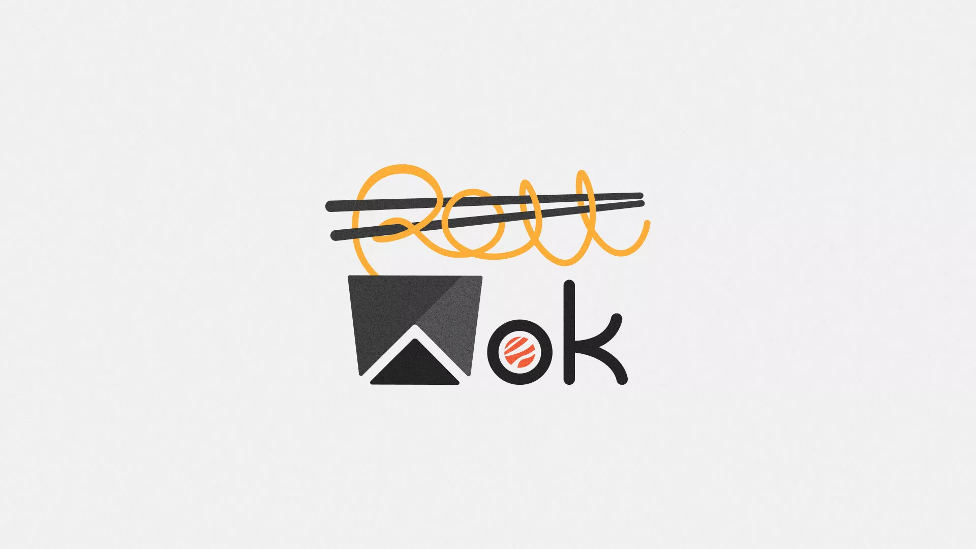 Разработка логотипа в Петухово для суши-бара «Roll Wok Club» Разработка логотипа в Петухово для суши-бара «Roll Wok Club»