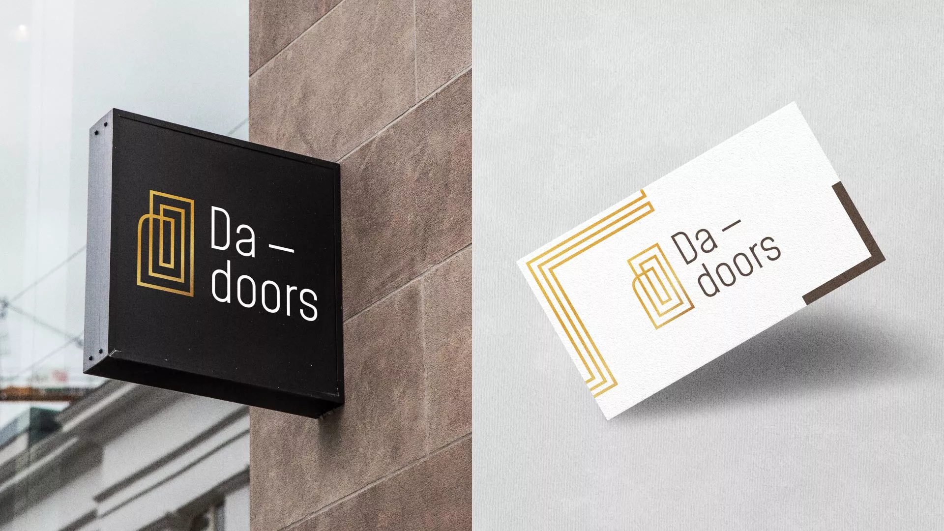 Разработка логотипа для компании «DA-DOORS» в Петухово